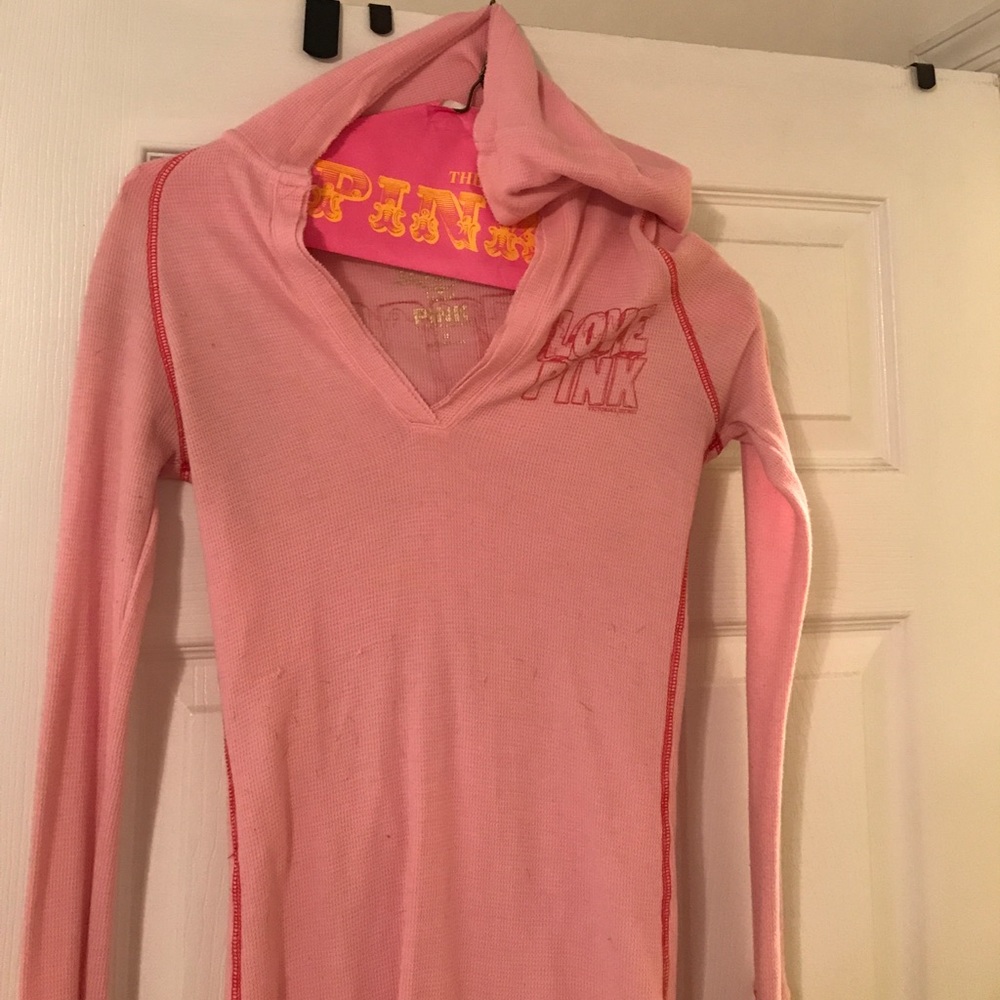 Pink hooded thermal
